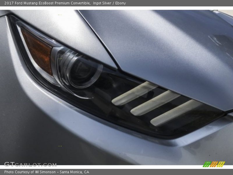 Ingot Silver / Ebony 2017 Ford Mustang EcoBoost Premium Convertible