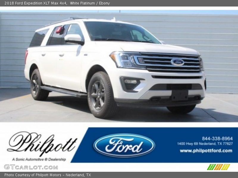 White Platinum / Ebony 2018 Ford Expedition XLT Max 4x4