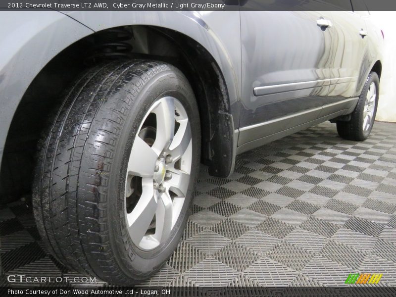 Cyber Gray Metallic / Light Gray/Ebony 2012 Chevrolet Traverse LTZ AWD