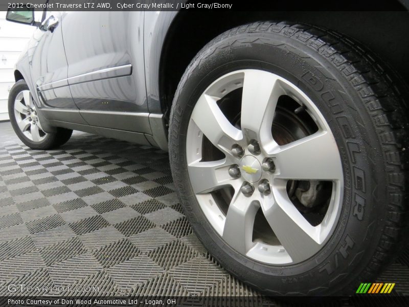 Cyber Gray Metallic / Light Gray/Ebony 2012 Chevrolet Traverse LTZ AWD