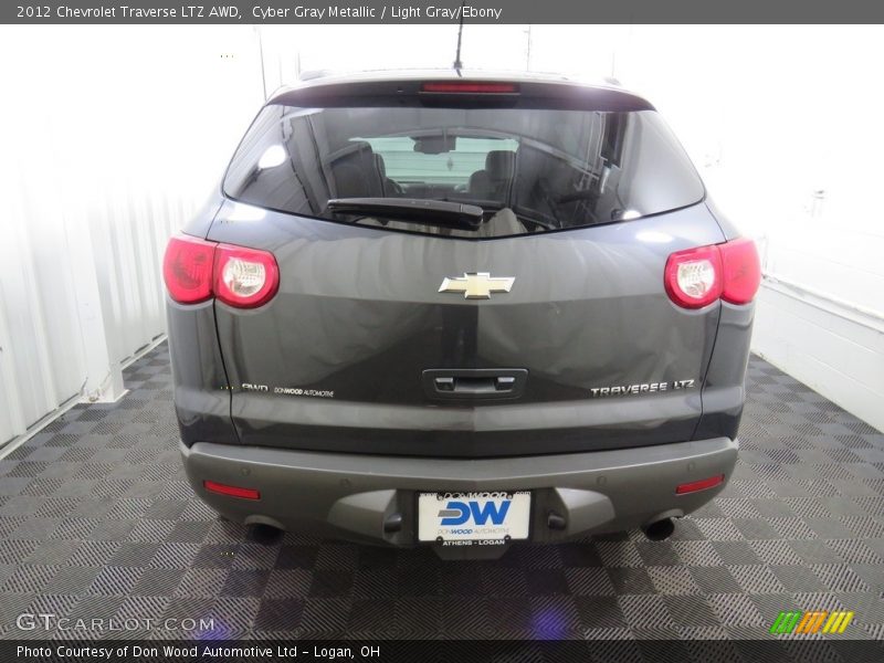Cyber Gray Metallic / Light Gray/Ebony 2012 Chevrolet Traverse LTZ AWD