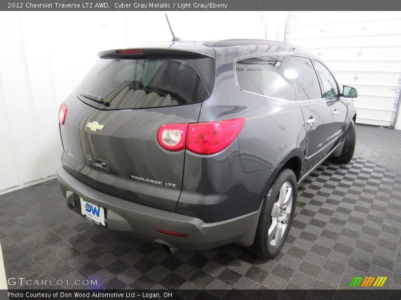 Cyber Gray Metallic / Light Gray/Ebony 2012 Chevrolet Traverse LTZ AWD
