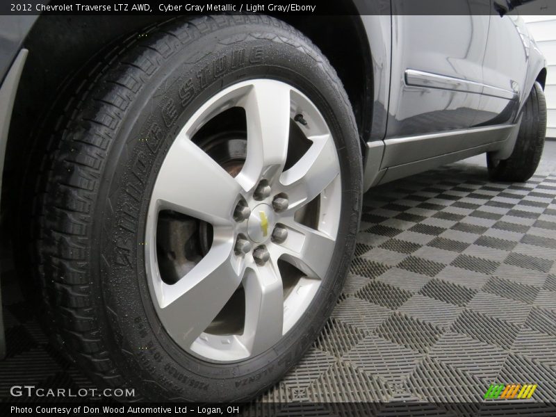 Cyber Gray Metallic / Light Gray/Ebony 2012 Chevrolet Traverse LTZ AWD