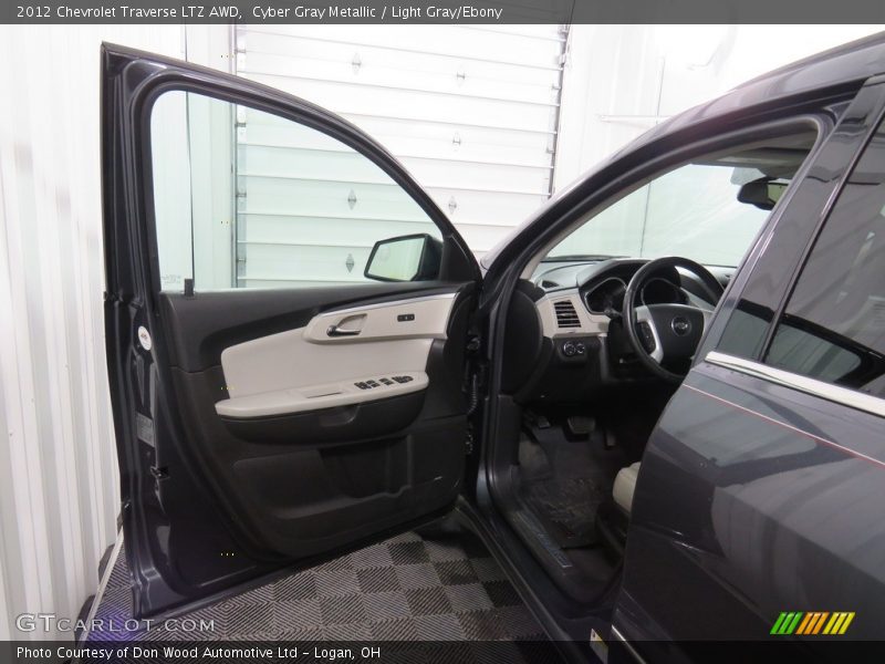 Cyber Gray Metallic / Light Gray/Ebony 2012 Chevrolet Traverse LTZ AWD