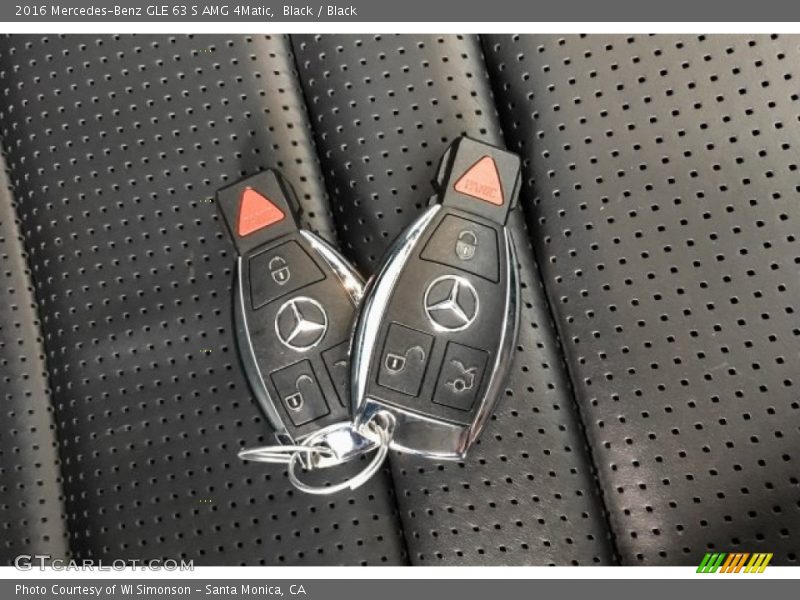 Keys of 2016 GLE 63 S AMG 4Matic