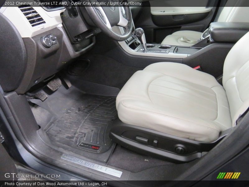 Cyber Gray Metallic / Light Gray/Ebony 2012 Chevrolet Traverse LTZ AWD