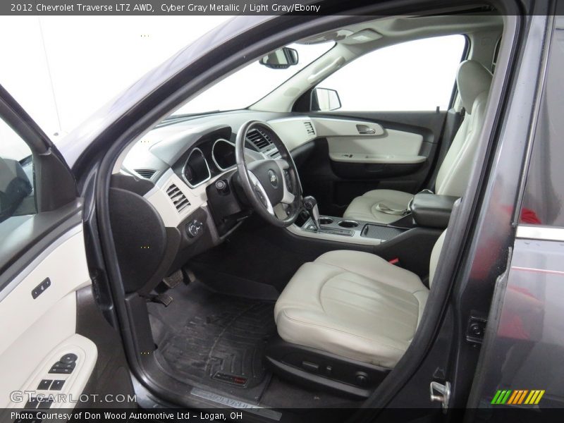 Cyber Gray Metallic / Light Gray/Ebony 2012 Chevrolet Traverse LTZ AWD