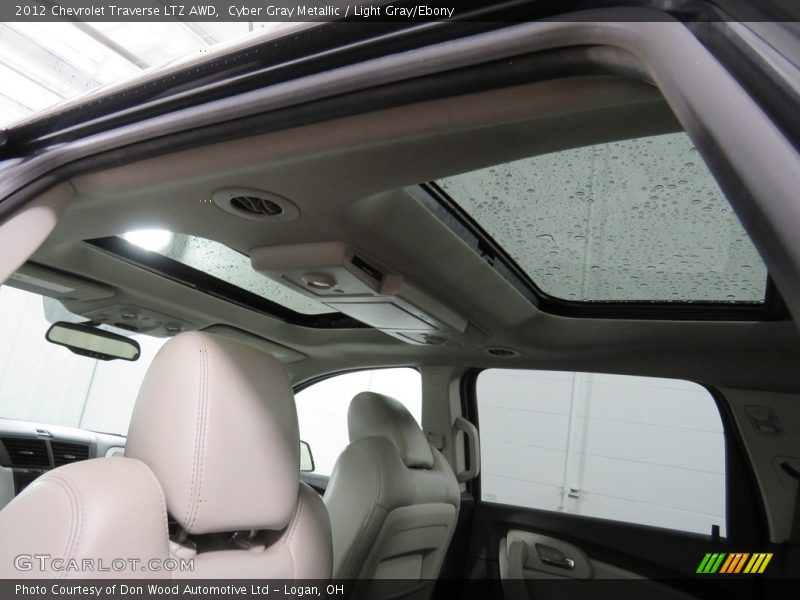 Cyber Gray Metallic / Light Gray/Ebony 2012 Chevrolet Traverse LTZ AWD