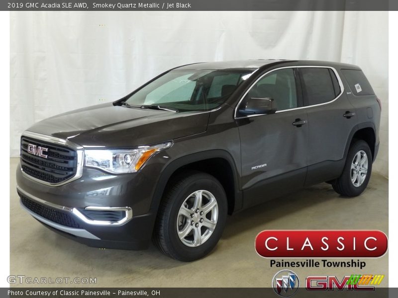 Smokey Quartz Metallic / Jet Black 2019 GMC Acadia SLE AWD