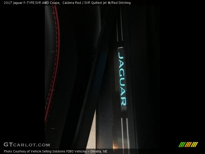 Caldera Red / SVR Quilted Jet W/Red Stitching 2017 Jaguar F-TYPE SVR AWD Coupe