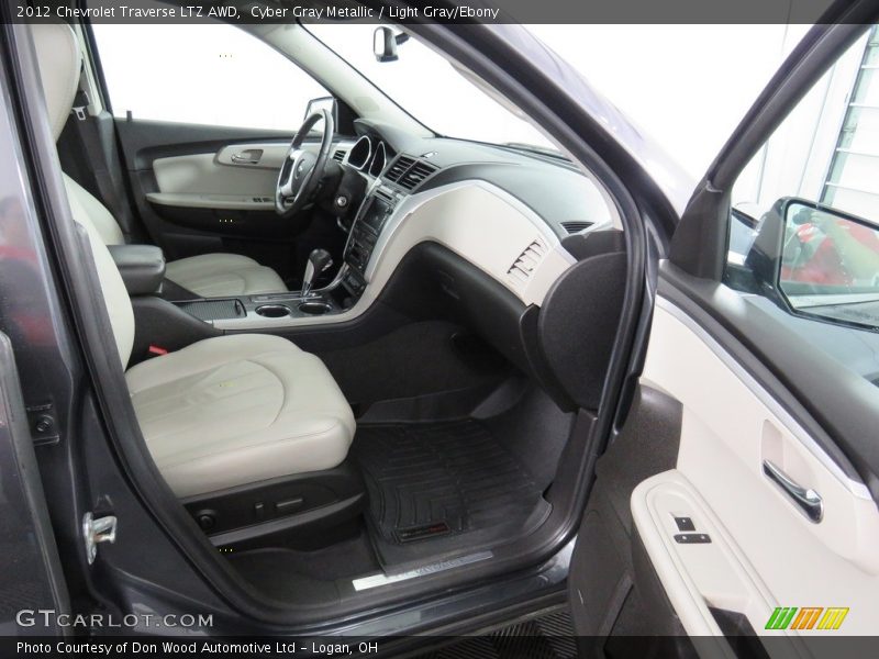 Cyber Gray Metallic / Light Gray/Ebony 2012 Chevrolet Traverse LTZ AWD