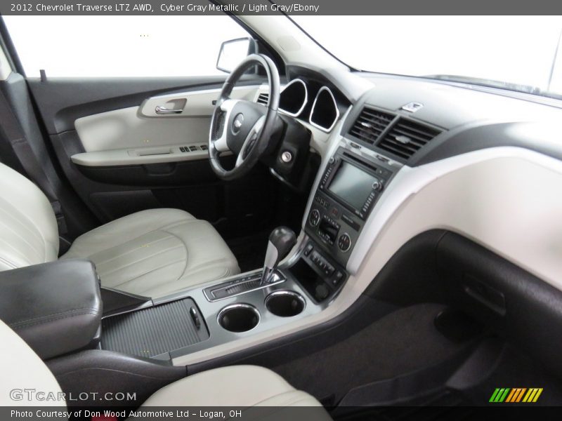 Cyber Gray Metallic / Light Gray/Ebony 2012 Chevrolet Traverse LTZ AWD