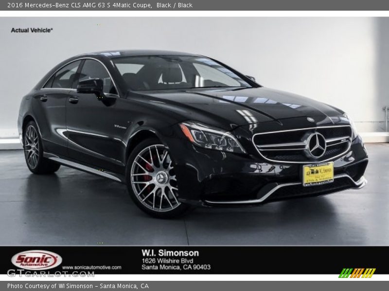 Black / Black 2016 Mercedes-Benz CLS AMG 63 S 4Matic Coupe