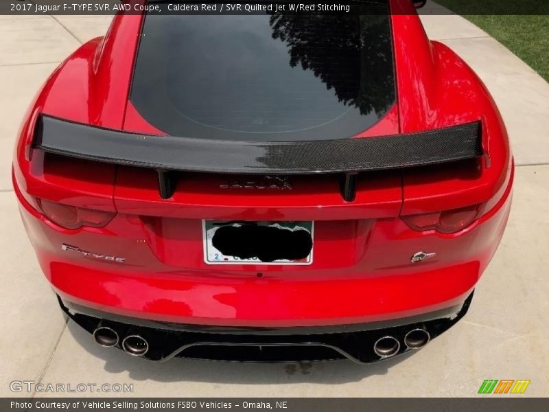 Caldera Red / SVR Quilted Jet W/Red Stitching 2017 Jaguar F-TYPE SVR AWD Coupe