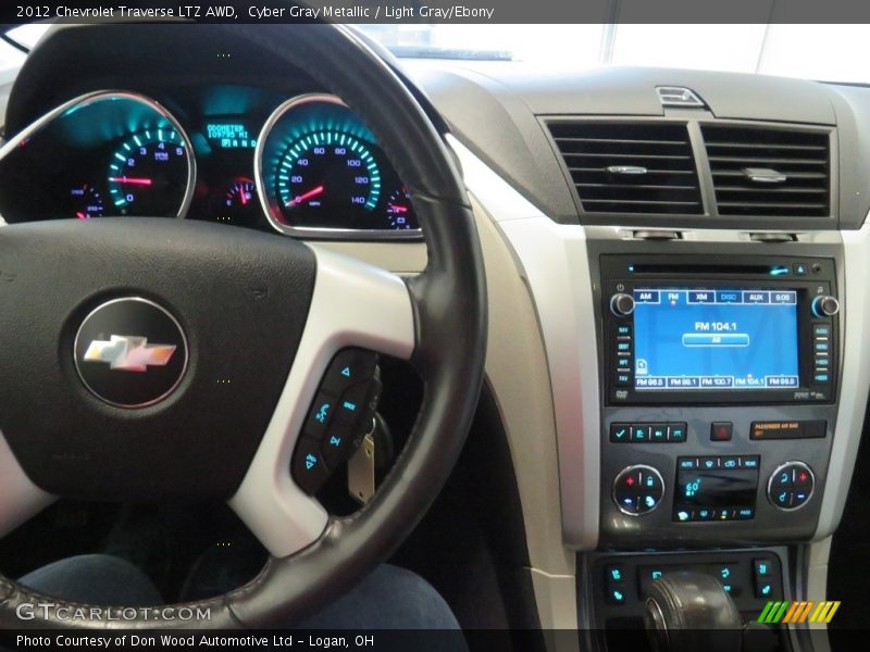 Cyber Gray Metallic / Light Gray/Ebony 2012 Chevrolet Traverse LTZ AWD