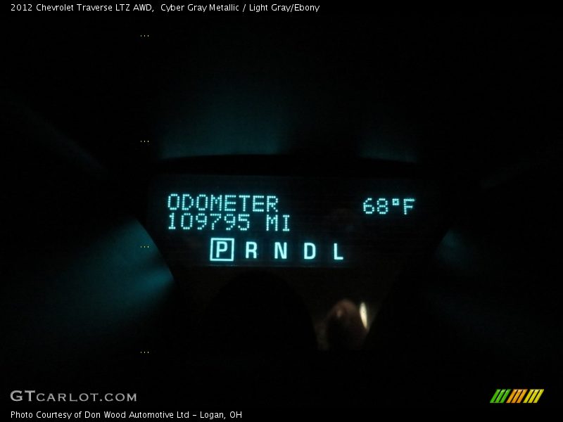 Cyber Gray Metallic / Light Gray/Ebony 2012 Chevrolet Traverse LTZ AWD