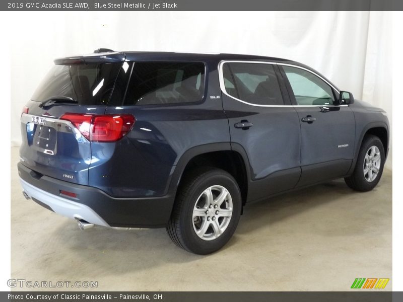 Blue Steel Metallic / Jet Black 2019 GMC Acadia SLE AWD