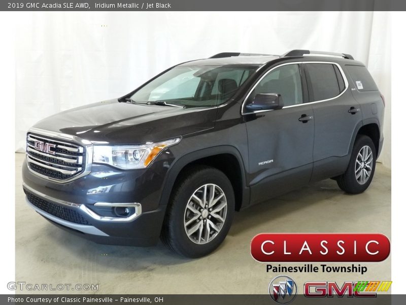 Iridium Metallic / Jet Black 2019 GMC Acadia SLE AWD