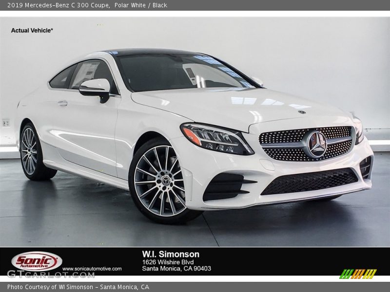 Polar White / Black 2019 Mercedes-Benz C 300 Coupe