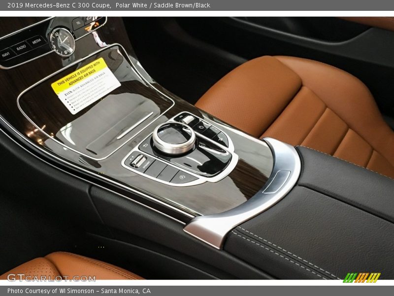 Polar White / Saddle Brown/Black 2019 Mercedes-Benz C 300 Coupe