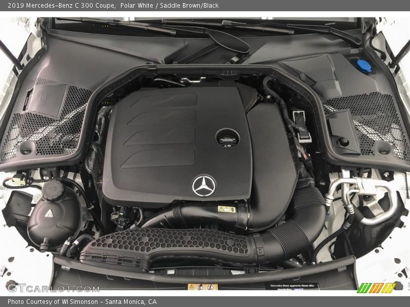 Polar White / Saddle Brown/Black 2019 Mercedes-Benz C 300 Coupe