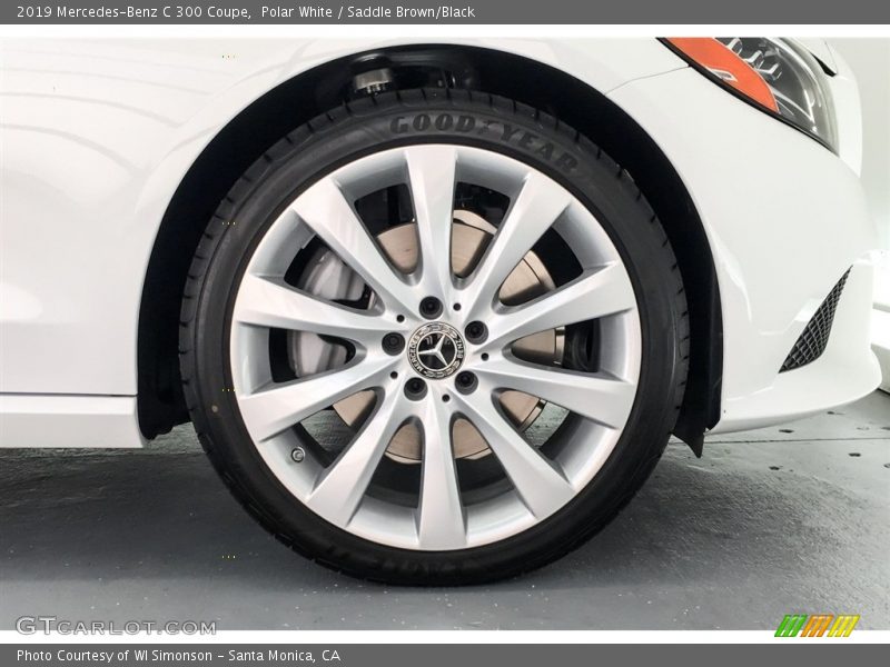 Polar White / Saddle Brown/Black 2019 Mercedes-Benz C 300 Coupe