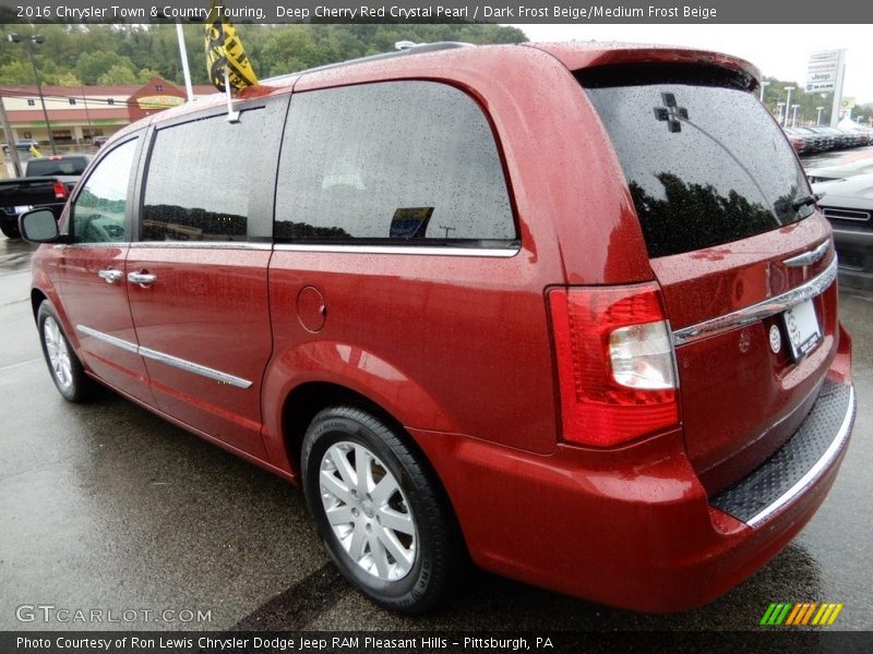 Deep Cherry Red Crystal Pearl / Dark Frost Beige/Medium Frost Beige 2016 Chrysler Town & Country Touring