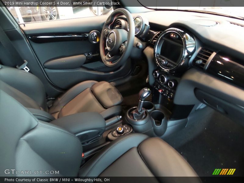 White Silver / Carbon Black 2019 Mini Hardtop Cooper S 4 Door