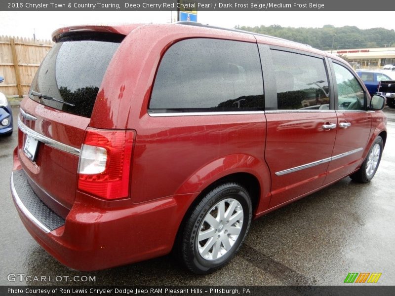 Deep Cherry Red Crystal Pearl / Dark Frost Beige/Medium Frost Beige 2016 Chrysler Town & Country Touring