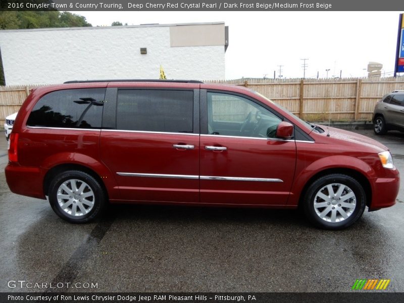 Deep Cherry Red Crystal Pearl / Dark Frost Beige/Medium Frost Beige 2016 Chrysler Town & Country Touring