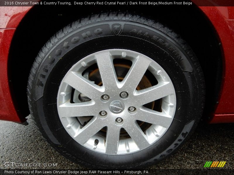 Deep Cherry Red Crystal Pearl / Dark Frost Beige/Medium Frost Beige 2016 Chrysler Town & Country Touring