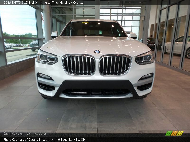 Mineral White Metallic / Cognac 2019 BMW X3 xDrive30i