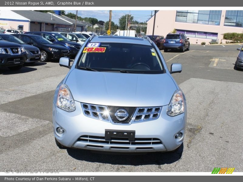 Graphite Blue / Black 2012 Nissan Rogue SL AWD