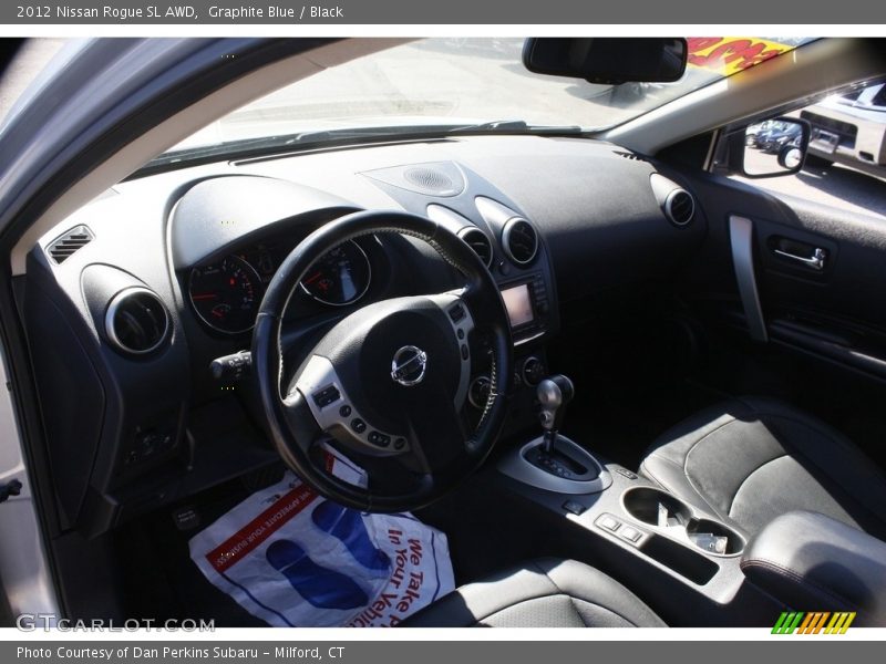 Graphite Blue / Black 2012 Nissan Rogue SL AWD