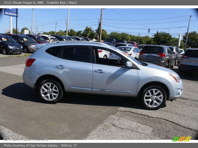 Graphite Blue / Black 2012 Nissan Rogue SL AWD