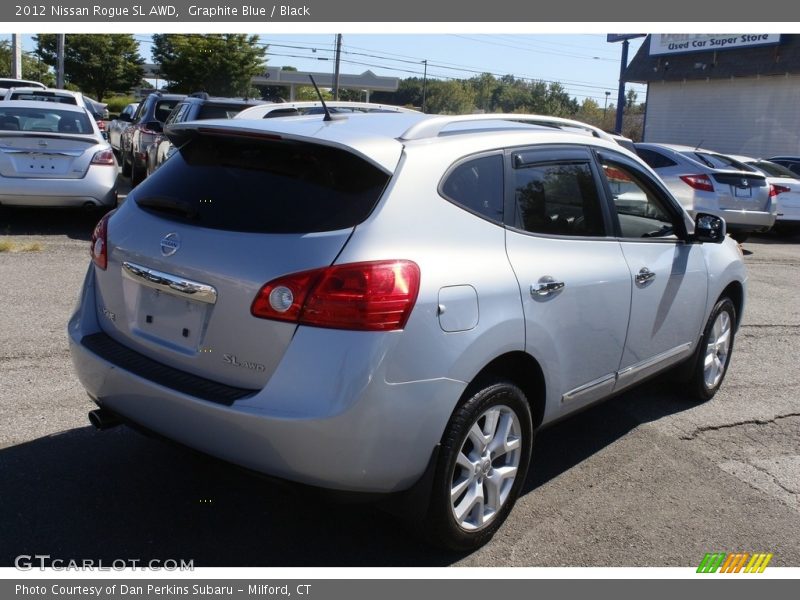 Graphite Blue / Black 2012 Nissan Rogue SL AWD