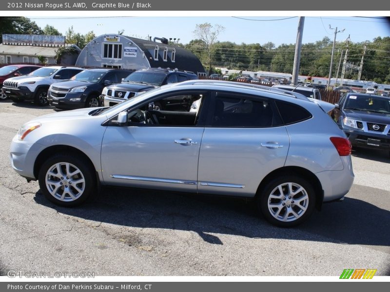 Graphite Blue / Black 2012 Nissan Rogue SL AWD