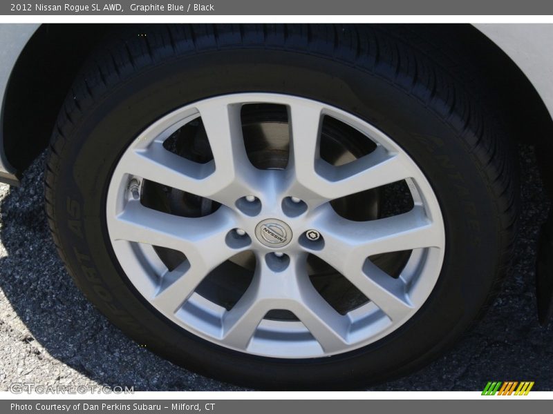 Graphite Blue / Black 2012 Nissan Rogue SL AWD