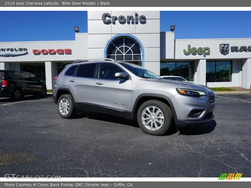 Billet Silver Metallic / Black 2019 Jeep Cherokee Latitude