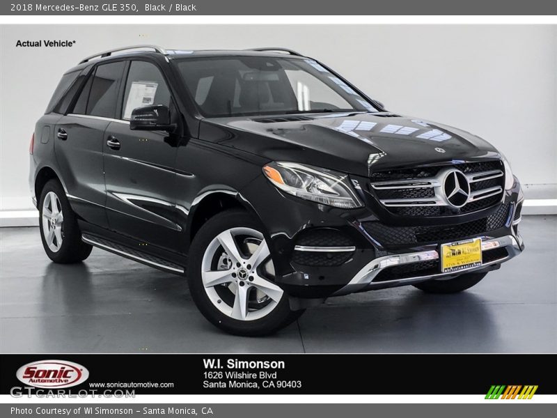 Black / Black 2018 Mercedes-Benz GLE 350