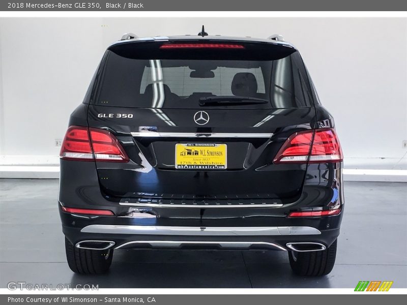 Black / Black 2018 Mercedes-Benz GLE 350