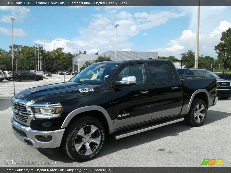 Diamond Black Crystal Pearl / Black 2019 Ram 1500 Laramie Crew Cab