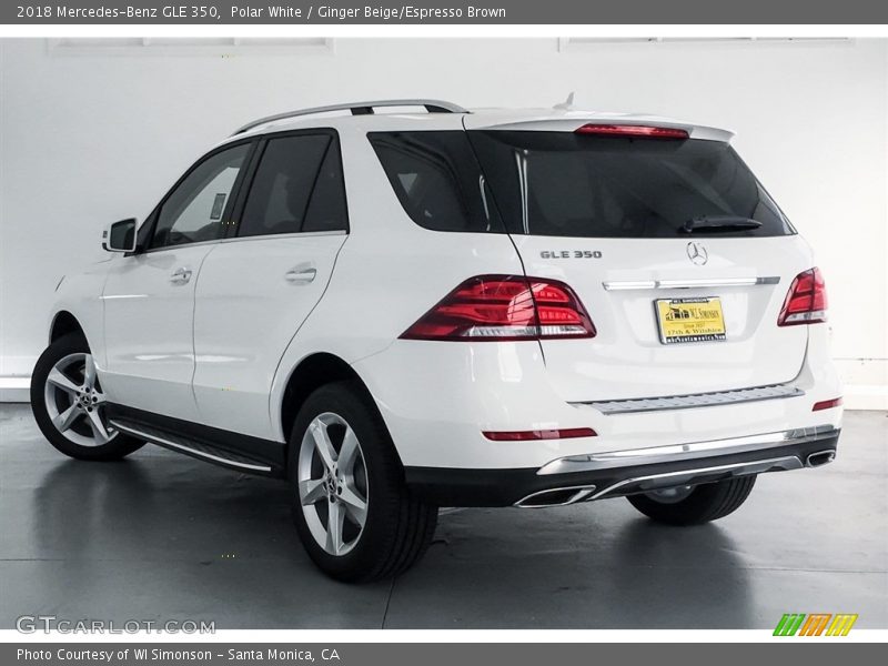 Polar White / Ginger Beige/Espresso Brown 2018 Mercedes-Benz GLE 350