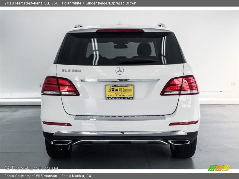 Polar White / Ginger Beige/Espresso Brown 2018 Mercedes-Benz GLE 350