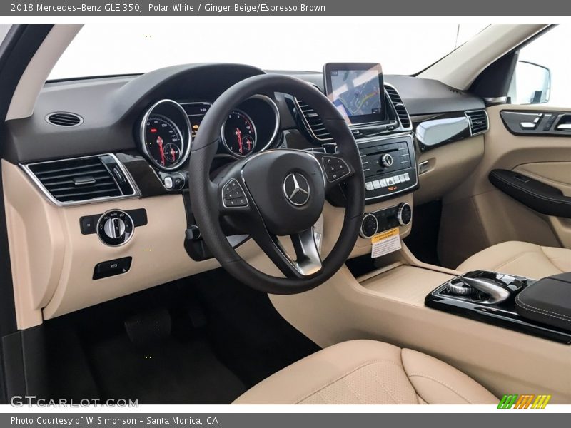 Polar White / Ginger Beige/Espresso Brown 2018 Mercedes-Benz GLE 350