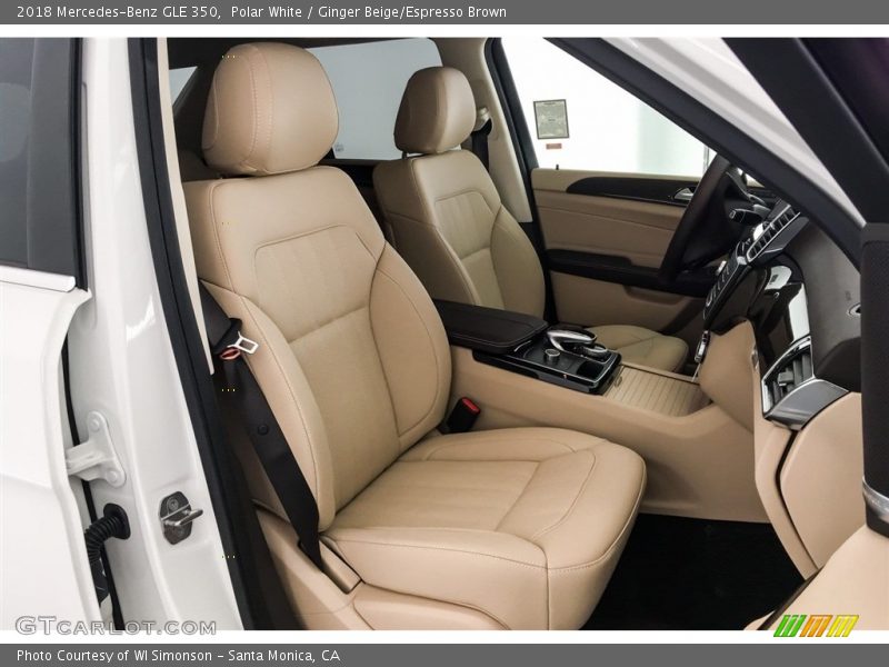 Polar White / Ginger Beige/Espresso Brown 2018 Mercedes-Benz GLE 350
