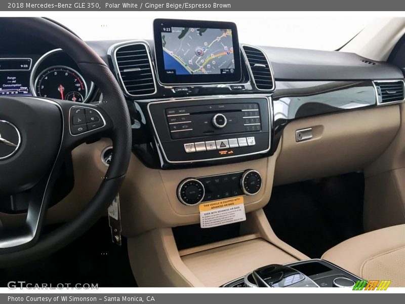 Polar White / Ginger Beige/Espresso Brown 2018 Mercedes-Benz GLE 350