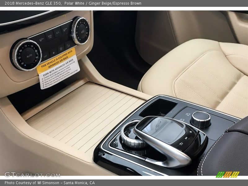 Polar White / Ginger Beige/Espresso Brown 2018 Mercedes-Benz GLE 350