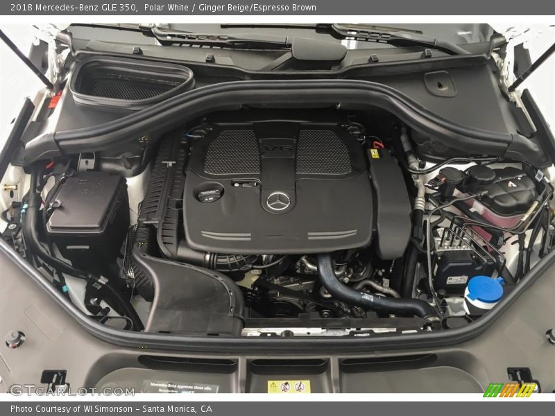 Polar White / Ginger Beige/Espresso Brown 2018 Mercedes-Benz GLE 350