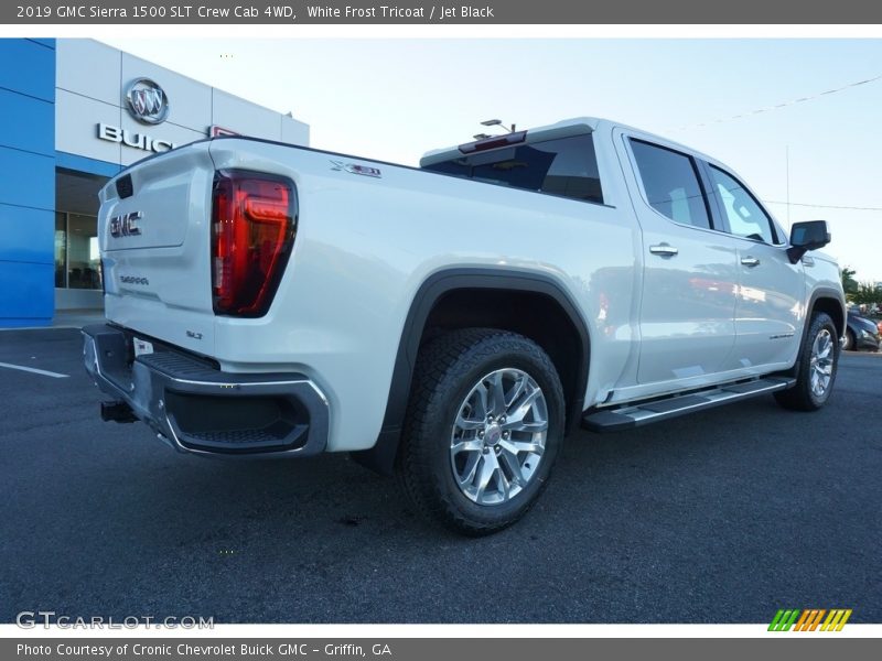 White Frost Tricoat / Jet Black 2019 GMC Sierra 1500 SLT Crew Cab 4WD